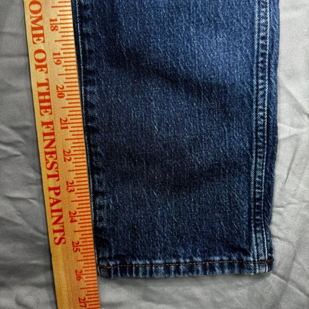 Madewell High Rise Elastic Waist Straight Leg Pull On Jeans Women's Med Size 23‎ - Picture 7 of 9